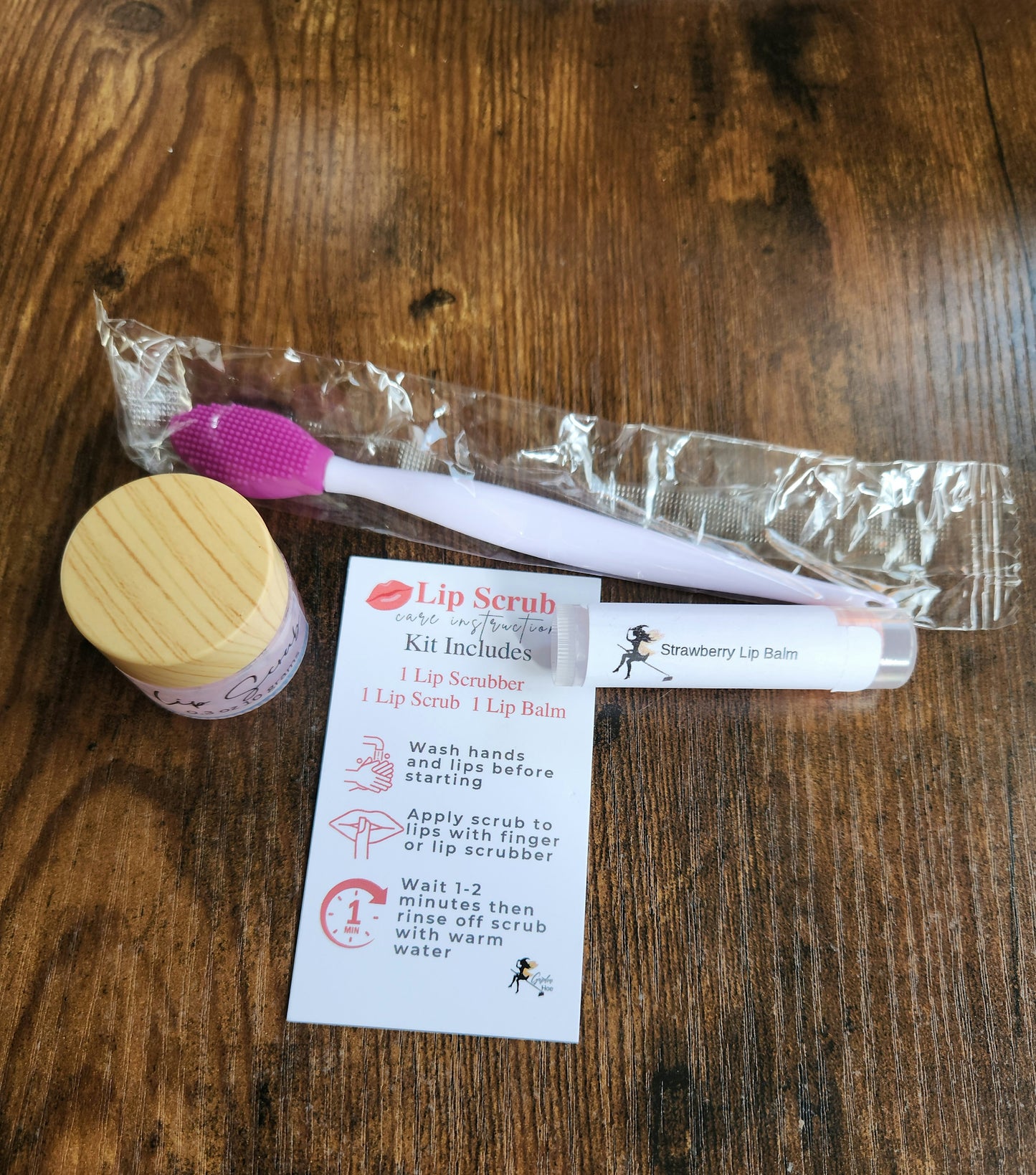 Strawberry Cream Lip scrub Kit