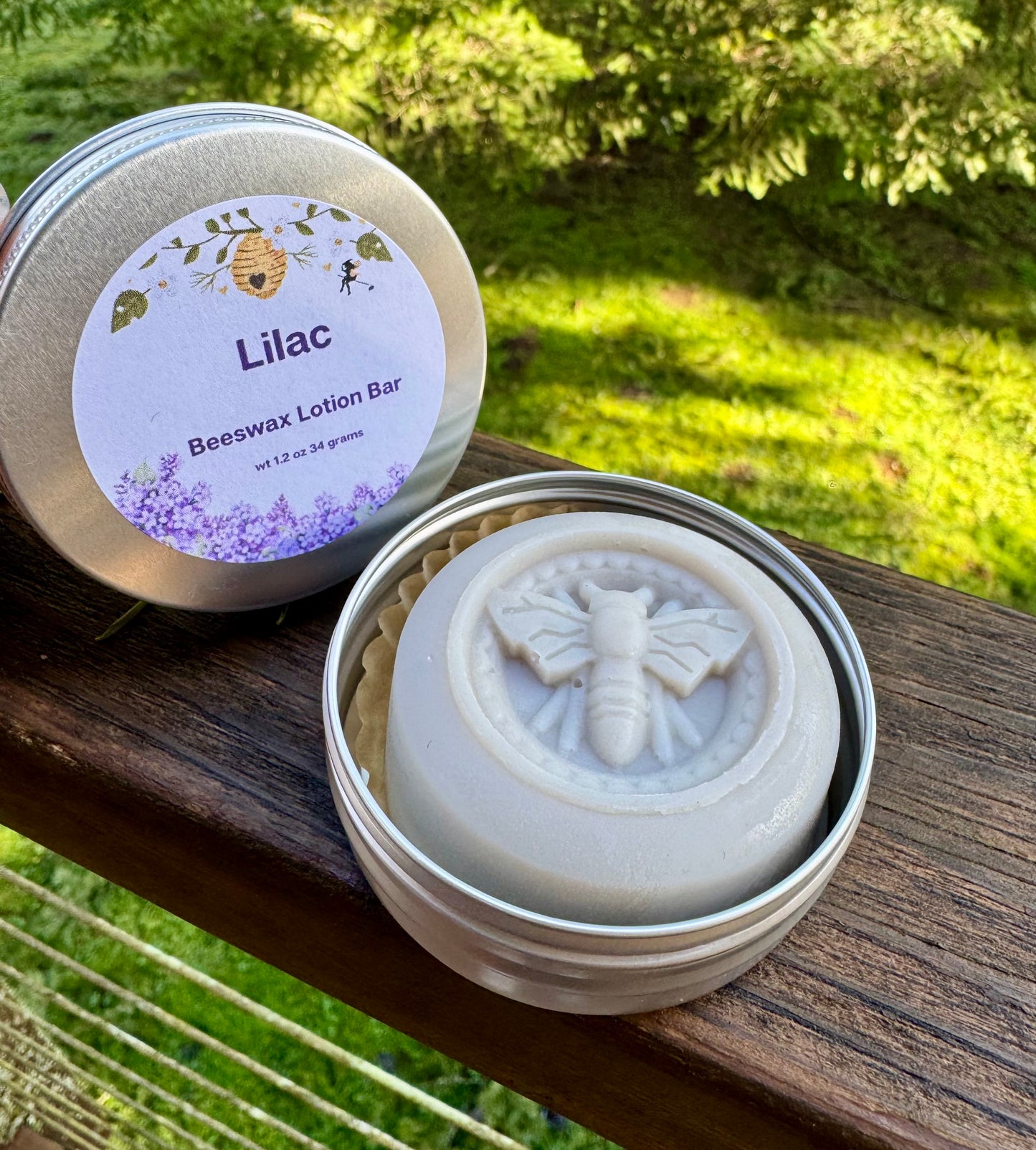 Lilac Beeswax Lotion Bar