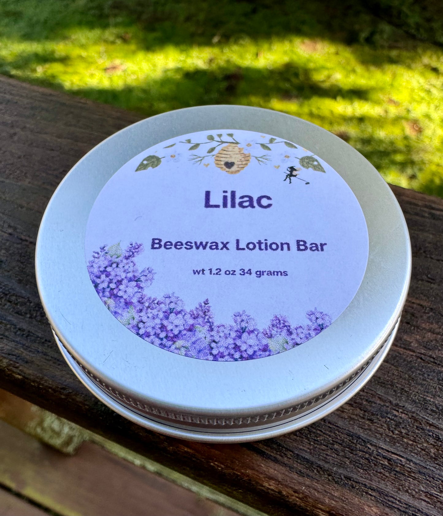 Lilac Beeswax Lotion Bar