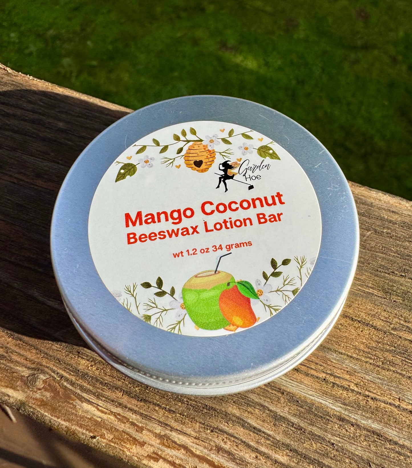 Mango Coconut Beeswax Lotion Bar