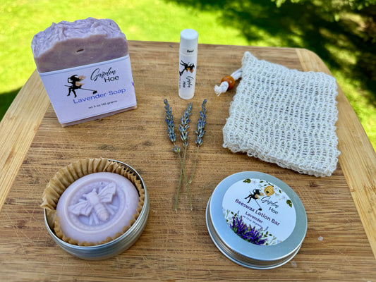 Lavender Garden Hoe Gift Box (4 piece set)