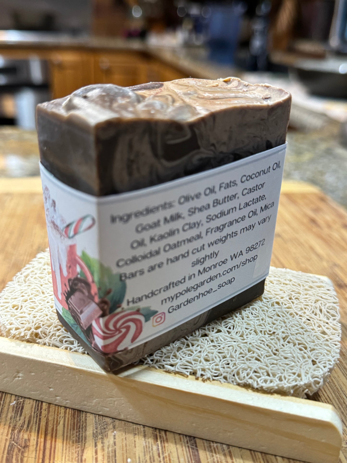 Peppermint Mocha Goat Milk Soap