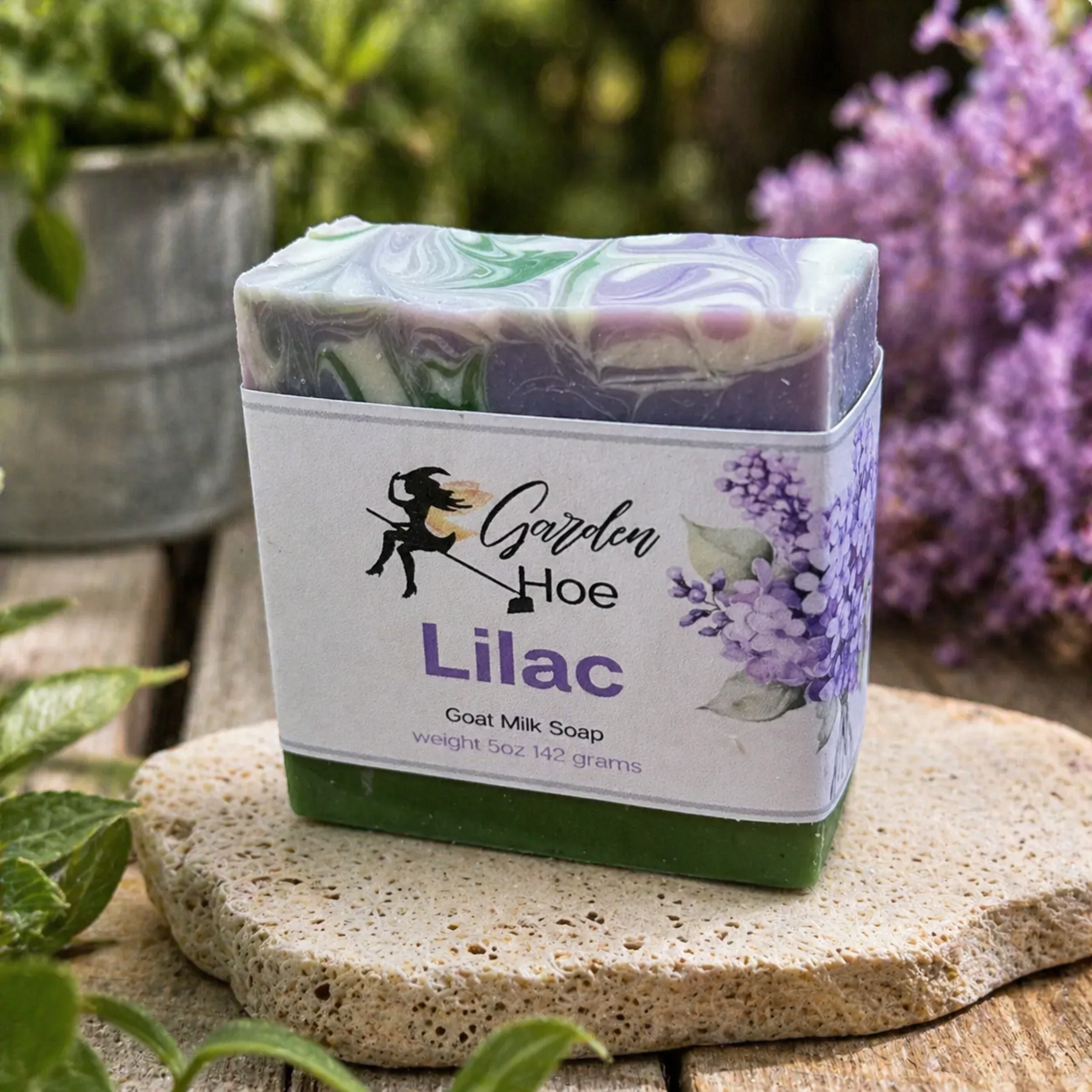 Lilac Goat Milk Soap by Garden Hoe Soaps
